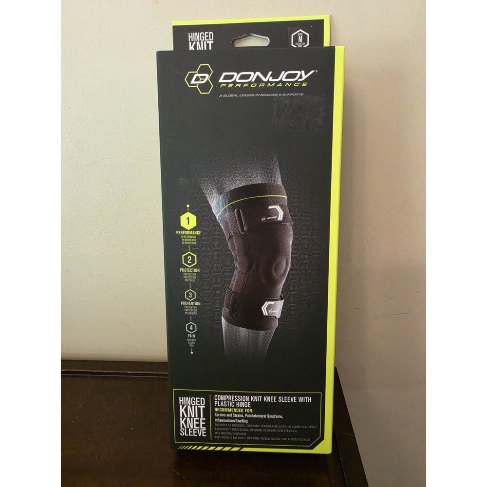 DonJoy Performance Bionic Drytex Hinged Compression Knee Sleeve Brace Size M